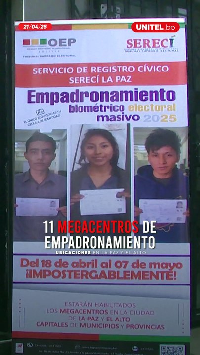 Conoce los 11 megacentros de empadronamiento habilitados en La Paz y El ...