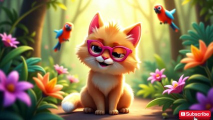 Five Little Kittens | Cute Nursery Rhyme for Kids | Fun Learning & Meow Meow Song 🐱🎵
