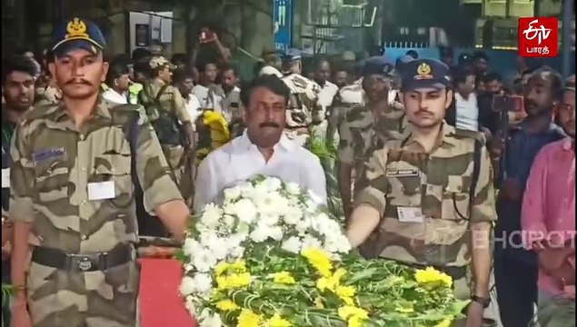 காஷ்மீர் தாக்குதலில் உயிரிழந்த ஆந்திர மாநிலத்தை சேர்ந்தவர்! உடலுக்கு மரியாதை செலுத்திய வீரர்கள்!