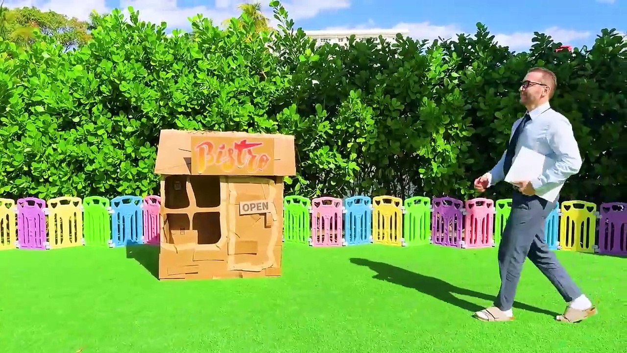 Cardboard Cafe Adventure for kids!