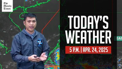 Weather Update at 5 P.M. on April 24, 2025 ☀️