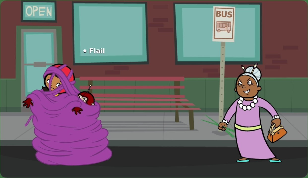 Wordgirl Power Words Story A Web of Yarn