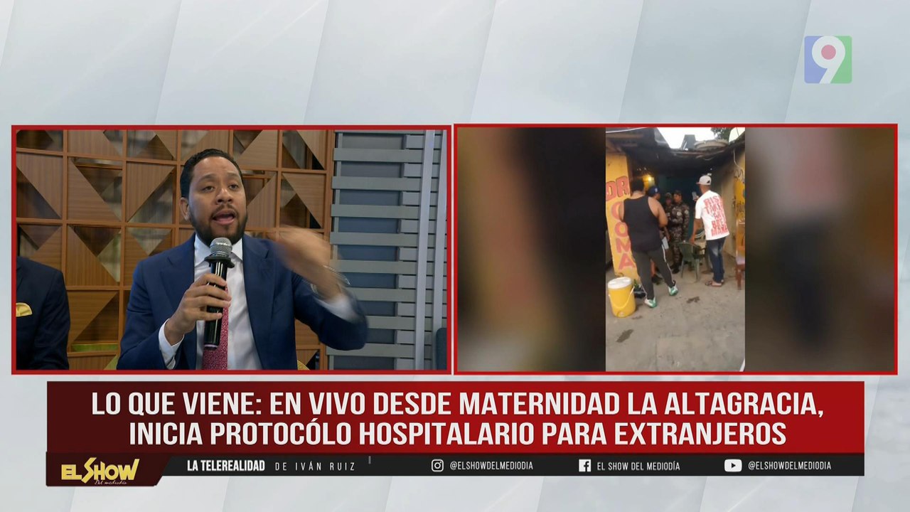 Policías intentan a casa quitar bocinas | El Show del Mediodía