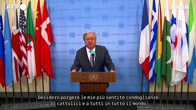 Morte Papa Francesco, Guterres: Messaggero di speranza, umilta' e umanita'