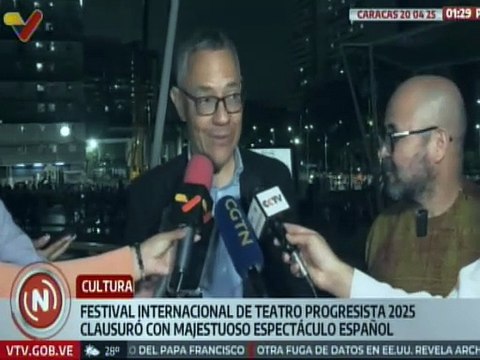 Min. Ernesto Villegas: Ha sido un éxito de calle este Festival Internacional de Teatro Progresista