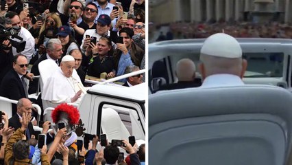 Papa Francisco: Así fue la última vuelta del pontífice por la plaza de San Pedro en el Vaticano