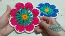 Mándalas pequeños tejidos a crochet