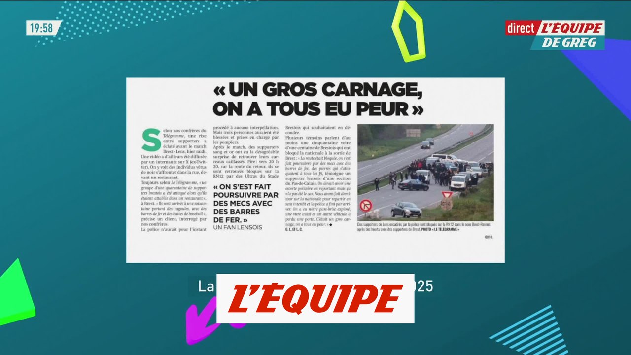 Des affrontements entre supporters brestois et lensois avant et après le match  - Foot - L1
