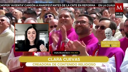 La frescura del Papa Francisco logró atraer a muchos jóvenes a la iglesia: Clara Cuevas