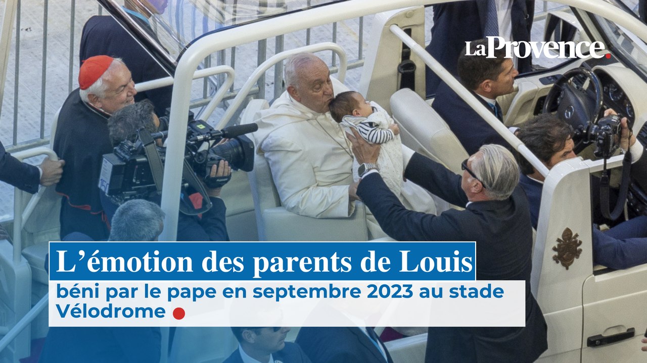 L'émotion des parents de Louis, béni par le pape au stade Vélodrome