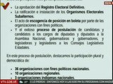 CNE: Hemos alcanzado un 62% de ejecución del cronograma electoral