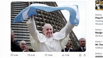 Milei e Messi lamentam a morte de papa Francisco