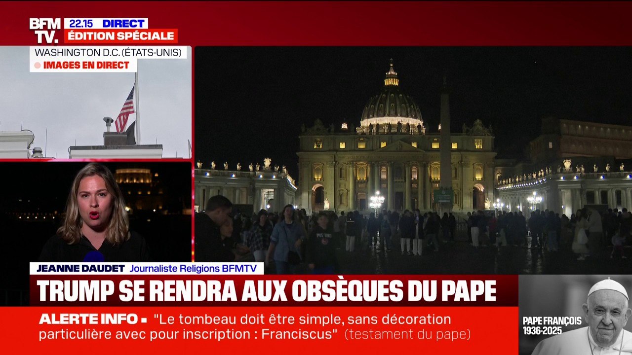 Donald Trump annonce qu'il se rendra aux obsèques du pape François