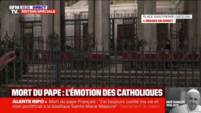 La messe en l'honneur du pape François qui s'est déroulée dans la basilique Sainte-Marie Majeure à Rome est maintenant terminée