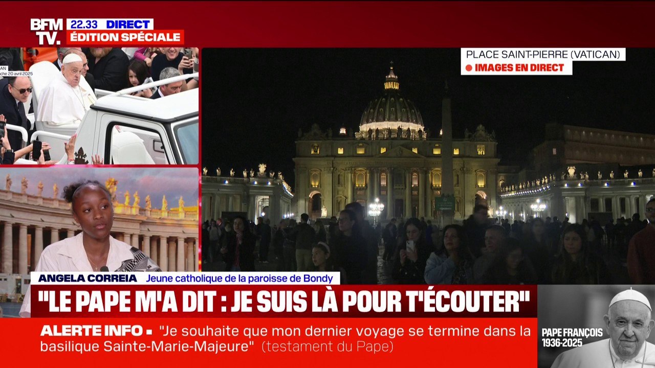 "Je suis là pour t'écouter": Angela Correia, jeune catholique de la paroisse de Bondy, raconte sa rencontre avec le pape François
