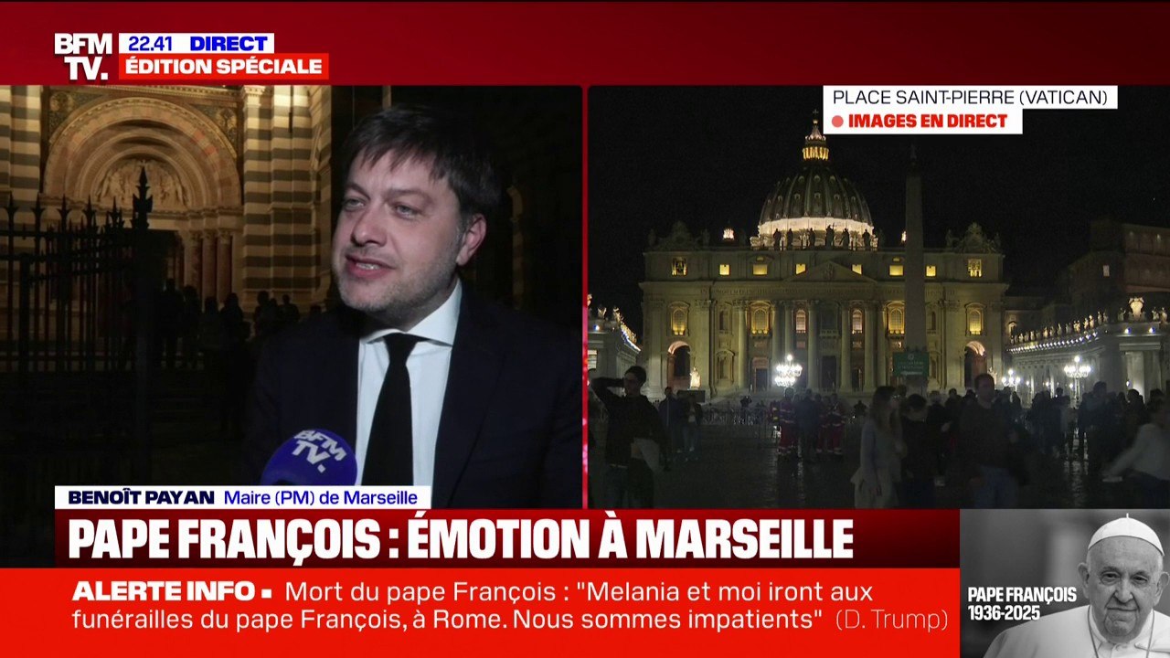 "On est triste, mais on garde espoir": le maire de Marseille, Benoît Payan rend hommage au pape François