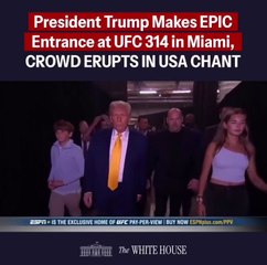 President Trump makes EPIC Entrance at UFC 314 in Miami