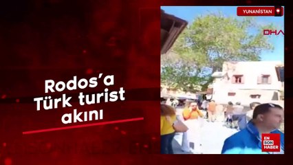 Rodos'a Türk turist akını