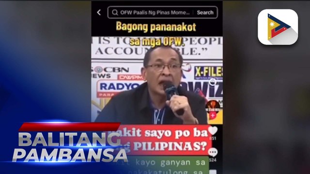OFW na nagpakalat ng fake news tungkol kay NBI Dir. Santiago, sinampahan ng kaso ng NBI sa Cebu