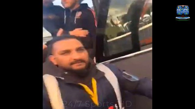 Burnley's Premier League promotion party turns ugly as fans clash with Sheffield United players as they boarded their coach home after 2-1 defeat