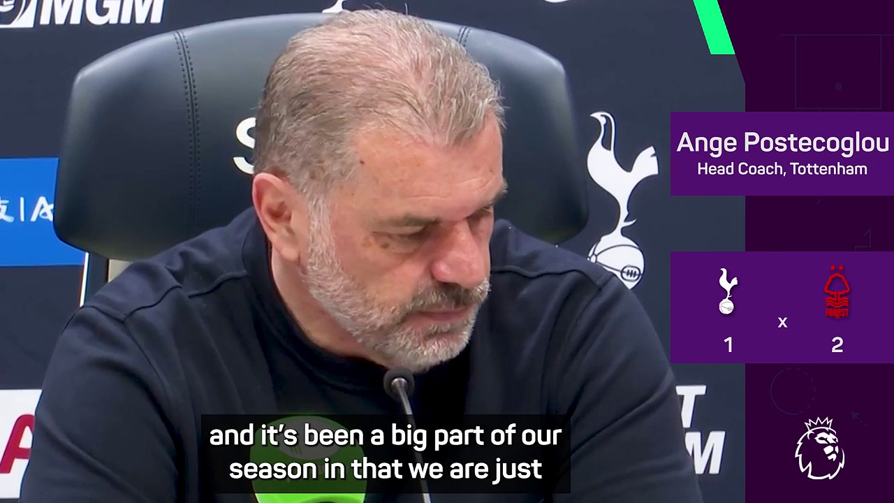 'Another unacceptable loss' - Ange on Forest defeat