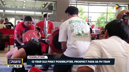 12-year old Pinay powerlifter, prospect para sa PH team
