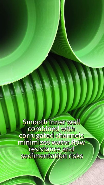 Double Wall Corrugated Pipe: Smooth Inner Wall and Corrugated Channels Optimize Drainage Efficiency and Cut Maintenance Costs