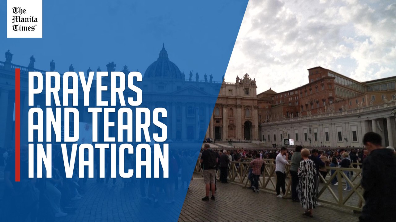 Prayers and tears for Pope Francis in St. Peter's Square