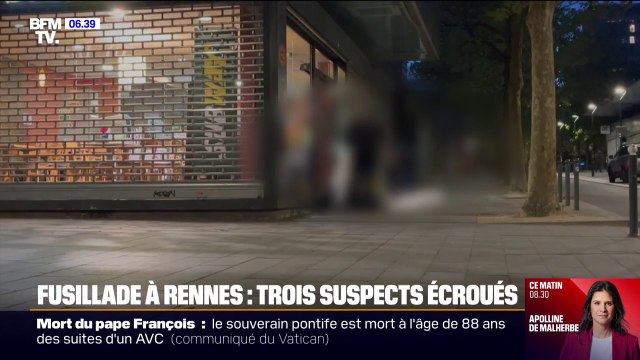 Fusillade à Rennes: trois suspects mis en examen et placés en détention provisoire