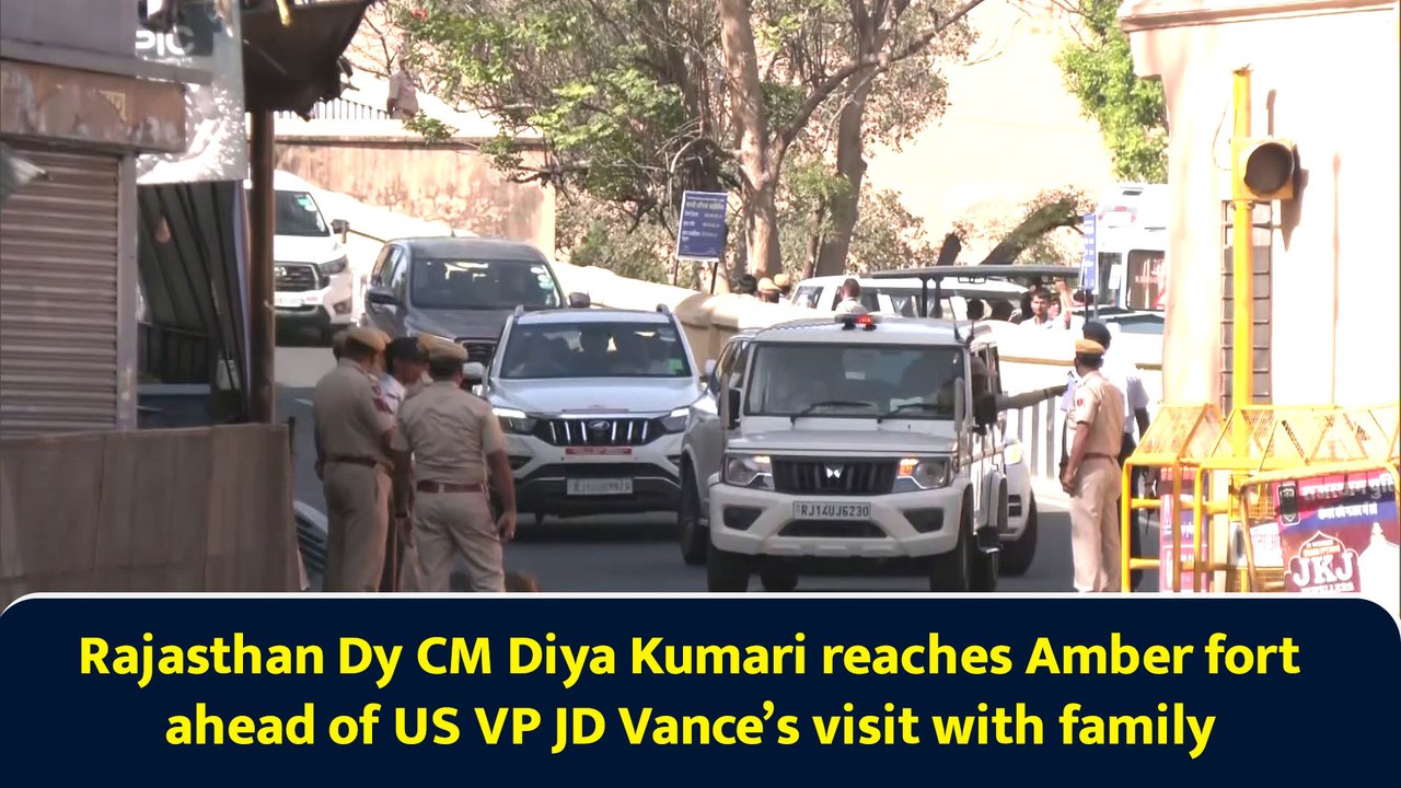 Rajasthan Dy CM Diya Kumari reaches Amber fort ahead of US VP JD Vance’s visit with family