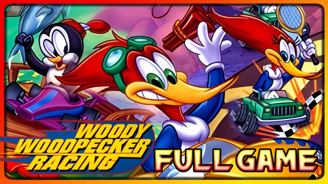 Woody Woodpecker Racing FULL GAME Longplay (PS1)