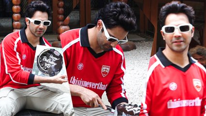 अभिनेता Varun Dhawan ने अपना प्री बर्थडे बीती शाम मीडिया के साथ सादगी से किया सेलीब्रेट