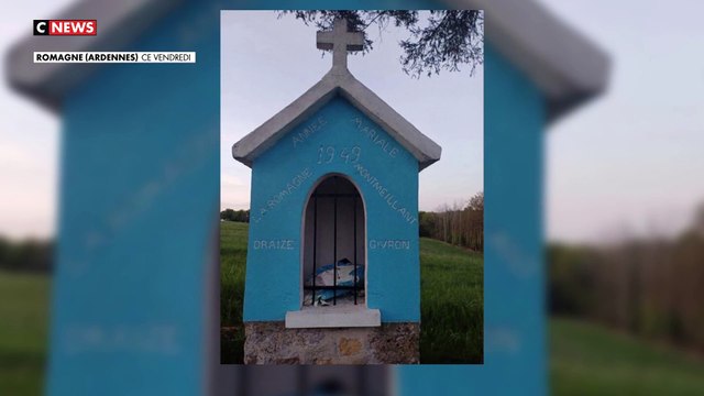 Pour la deuxième fois en quelques mois une statue de la Vierge a été vandalisée dans le village de La Romagne, dans les Ardennes