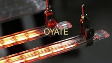 Type B Half Gold Twin Tube Heat Lamps 600mm 380v 1000w Halogen Infrared Heating Lamp for Glass Cutting Machine
