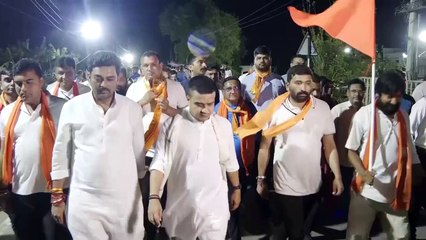 #NARMADA PARIKRAMA BY #GUJARAT HOME MINISTER HARSH SANGHAVI