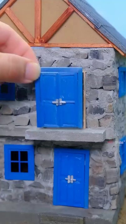 You Won't Believe What Happens When You Use Small Stones to Build a House #shortsvideo #diy