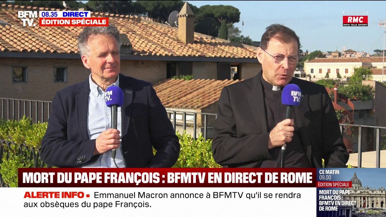 Mort du pape François: "Il a vraiment eu à cœur d'apporter un véritable renouveau dans la conduite de l'église", estime le recteur du séminaire français de Rome