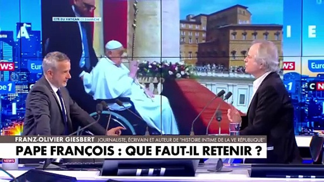 Mort du pape François : «Son pontificat n'a pas donné ce qu'il aurait pu donner», estime le journaliste Franz-Olivier Giesbert