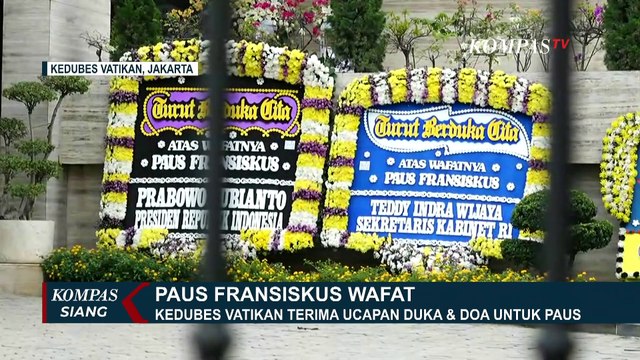 Situasi Terkini: Suasana Duka Kehilangan Paus di Kedubes Vatikan dan Gereja Katedral Jakarta