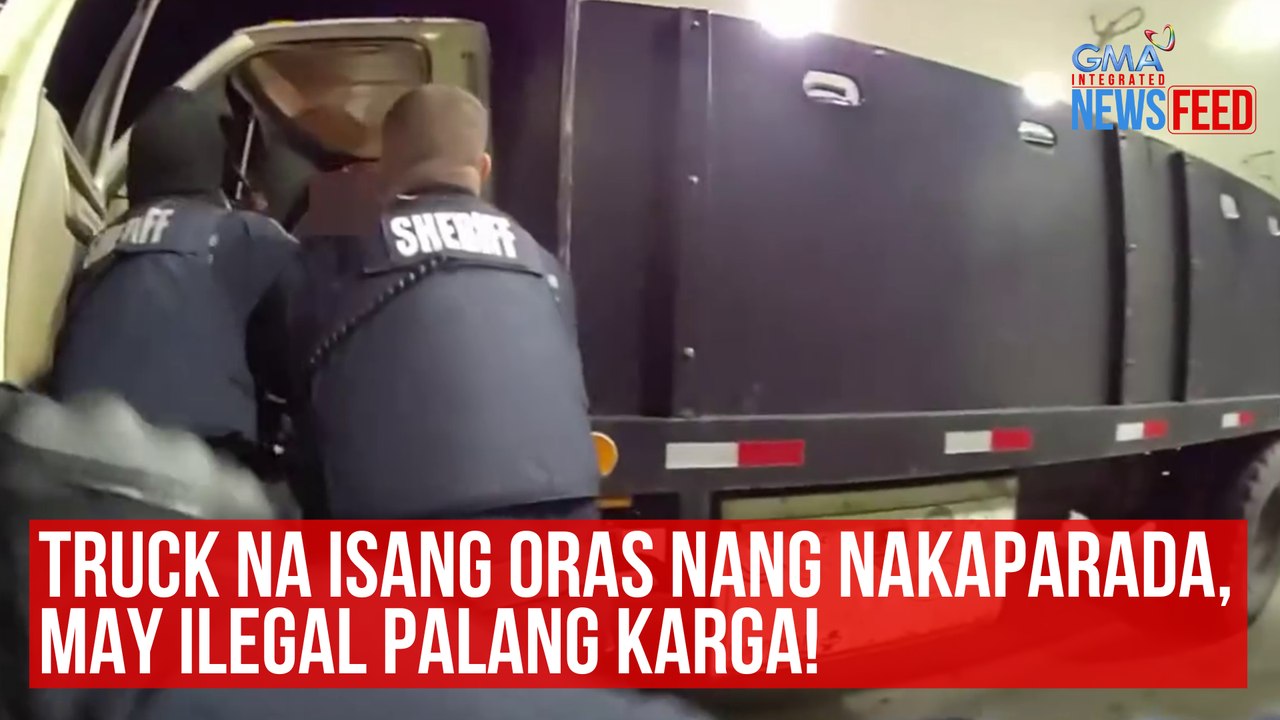Truck na isang oras nang nakaparada, may ilegal palang karga! | GMA Integrated Newsfeed