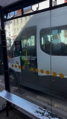 The Wivey to Welly bus arrives into Wellington for the new service