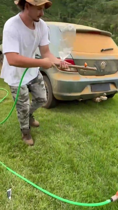 "DIY High-Pressure Car Wash! From Weak Spray to Powerful Clean!"