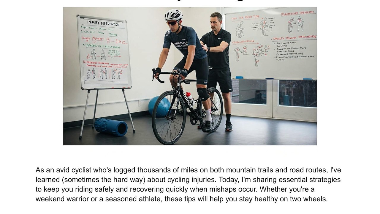Cycling Injuries - Prevention and Recovery Strategies | Niall O'Riordan UBS