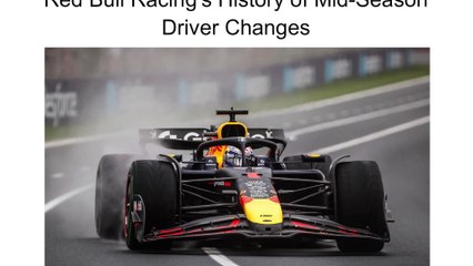 Red Bull Racing's History of Mid-Season Driver Changes | Kate Lynch Belfast