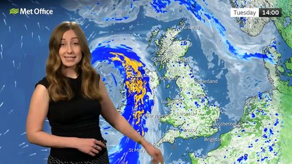 Met Office Tuesday afternoon weather forecast 22/04/2025