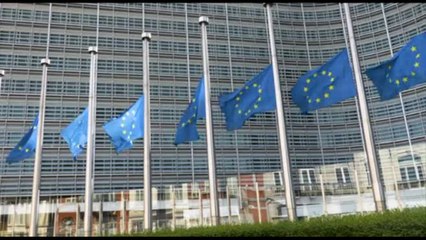 Fuori da istituzioni UE bandiere a mezz'asta dopo la morte del Papa