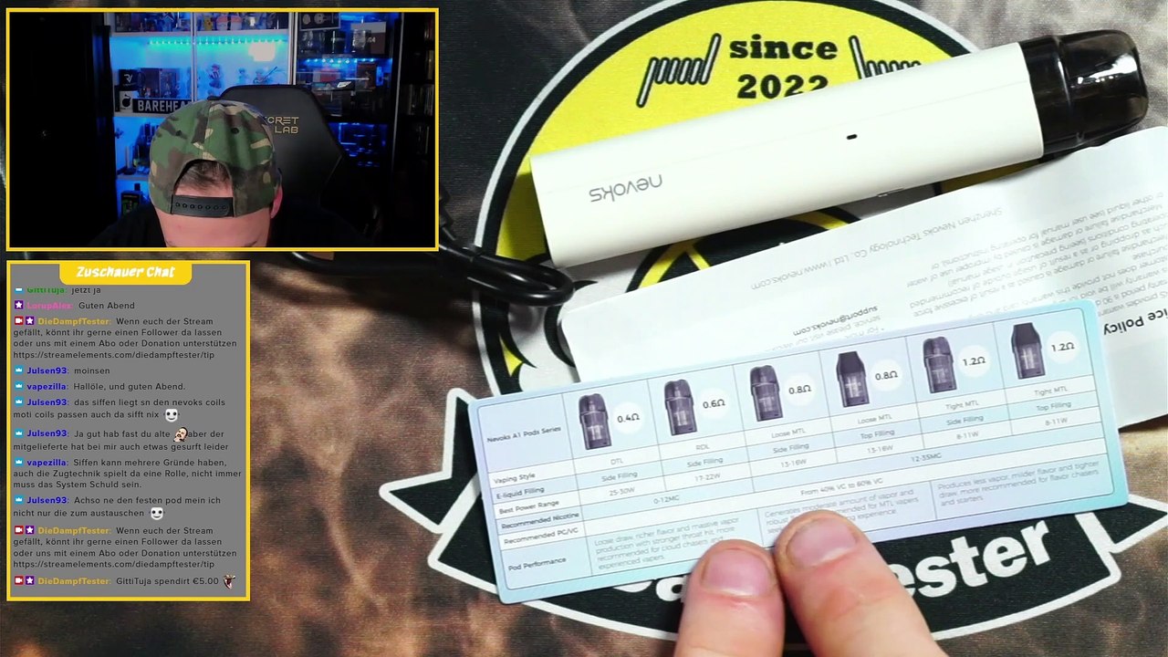 Nevoks Feelin AR Podsystem Auspacken und Test