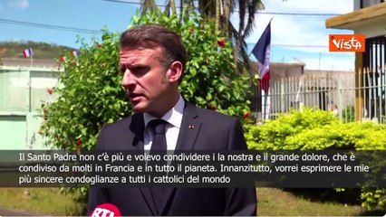 Macron: Papa Francesco è stato al fianco dei più fragili e vulnerabili