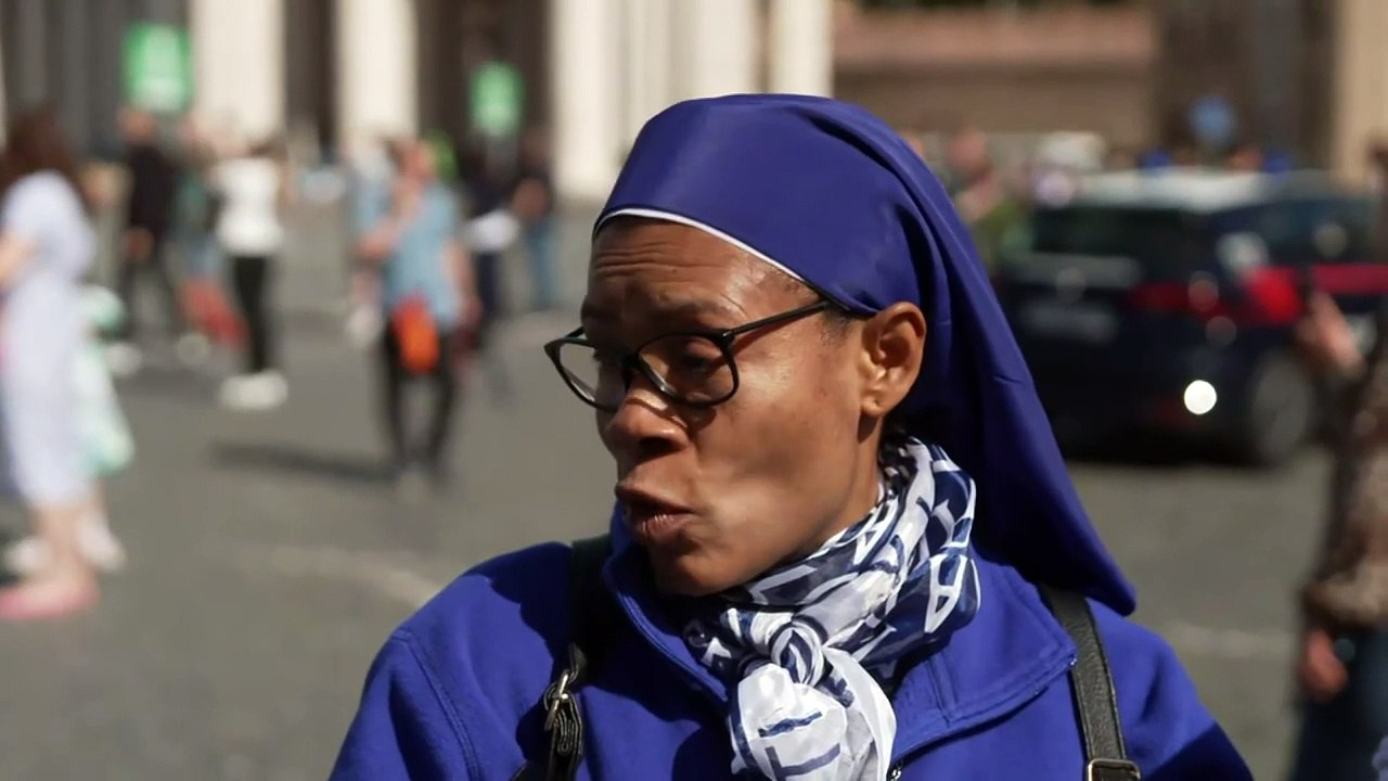 People in Vatican City react to the death of Pope Francis