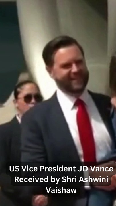 US Vice President JD Vance Received by Shri Ashwini Vaishaw